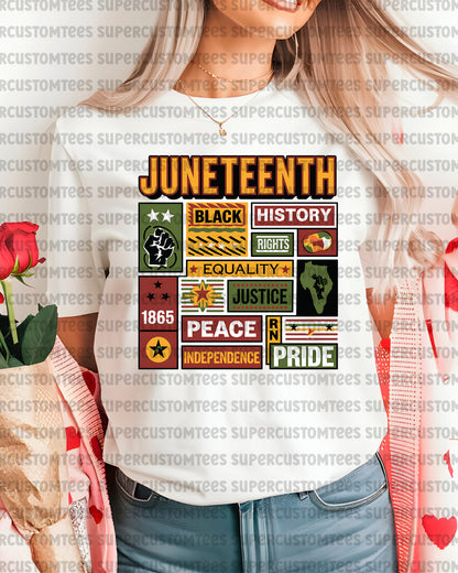 Juneteenth shirts for Men DTF Transfer