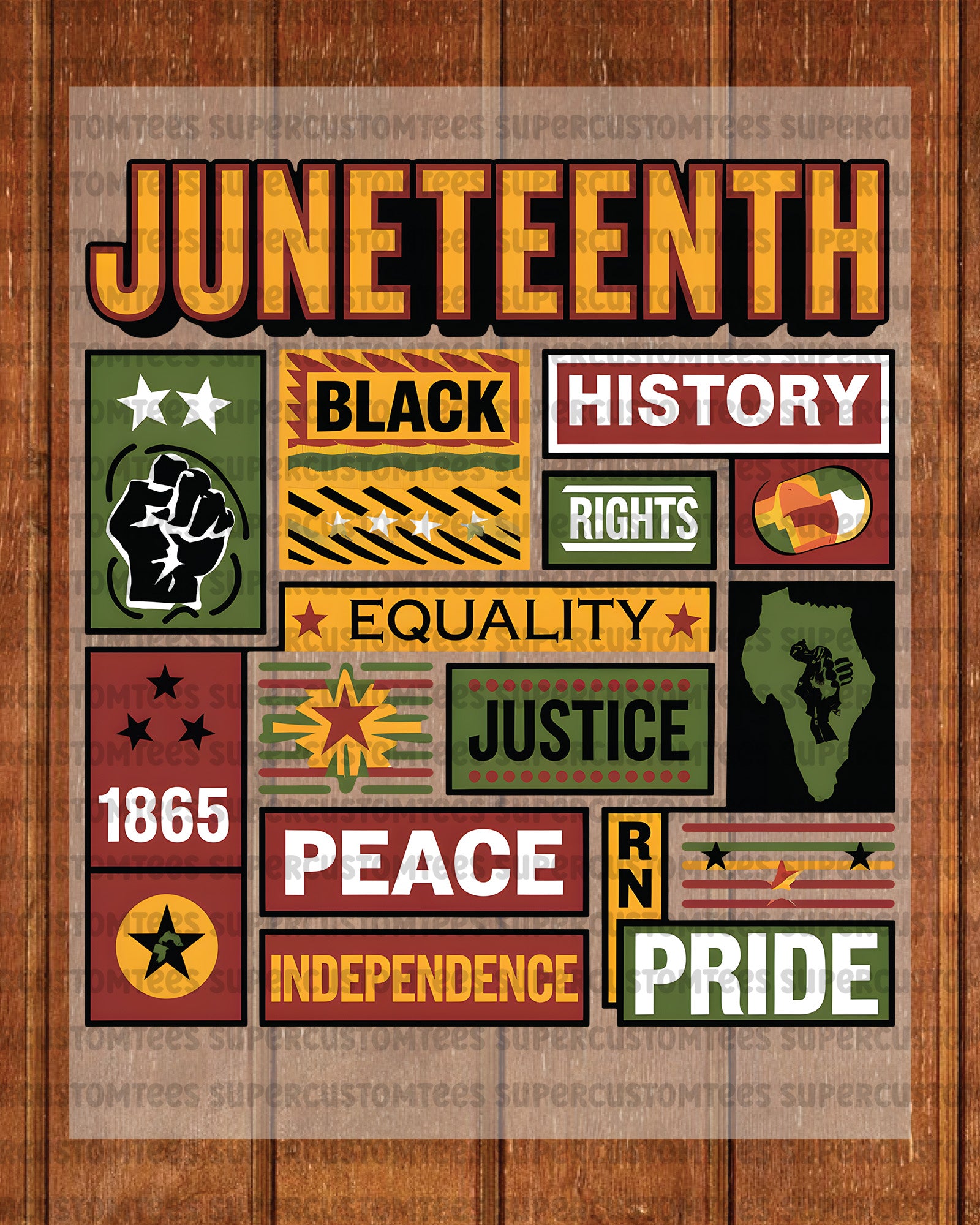 Juneteenth shirts for Men DTF Transfer