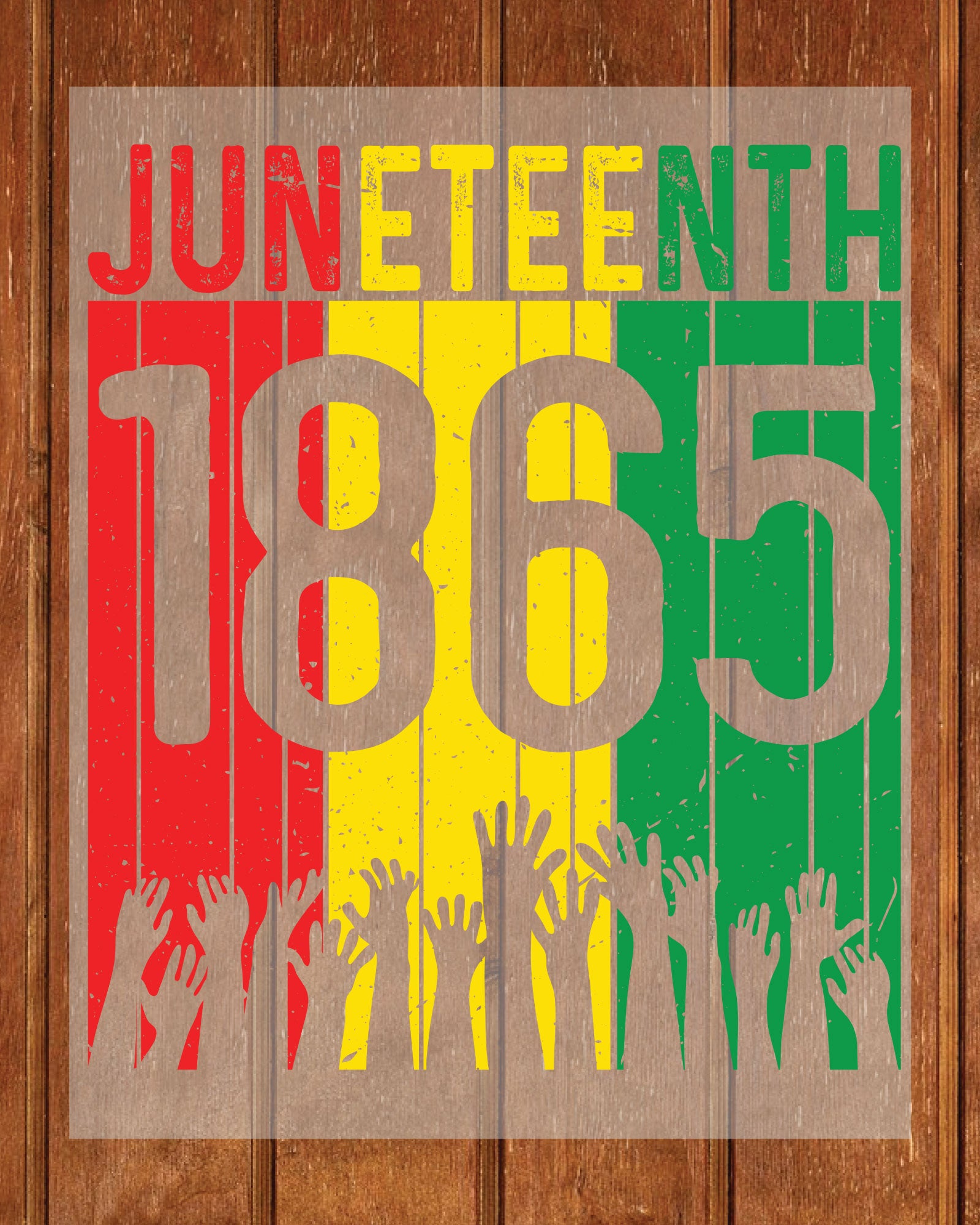 Juneteenth 1865 Vintage Shirt DTF Transfer