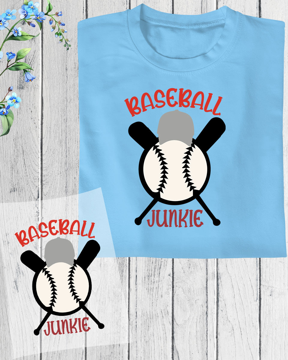 Baseball Junkie DTF Transfer Film
