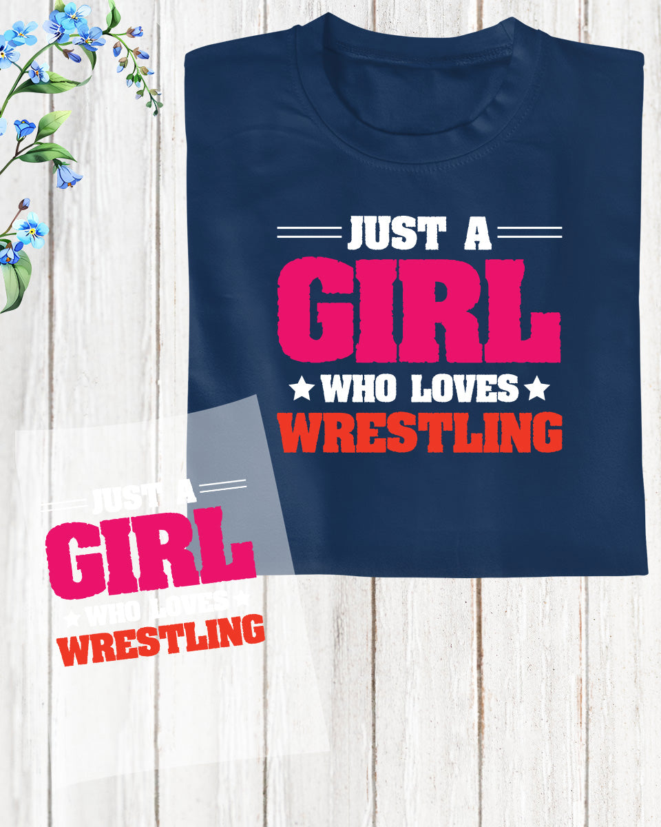 Wrestling Girl Gift DTF Transfer Film