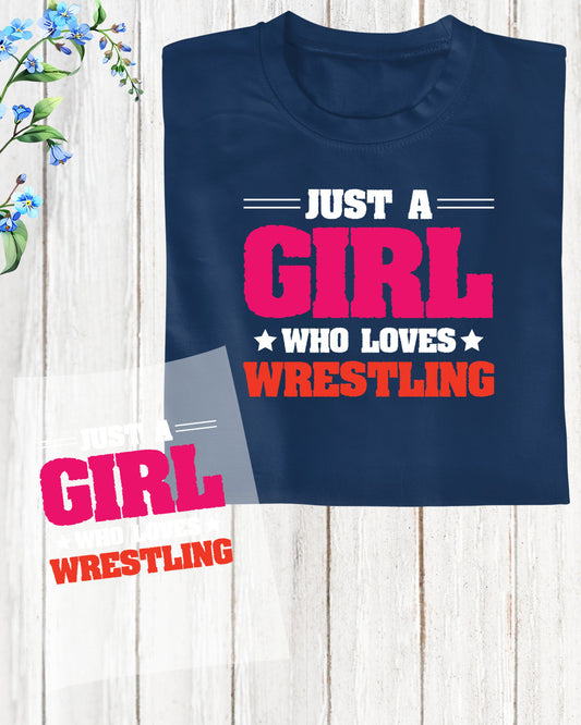 Wrestling Girl Gift DTF Transfer Film