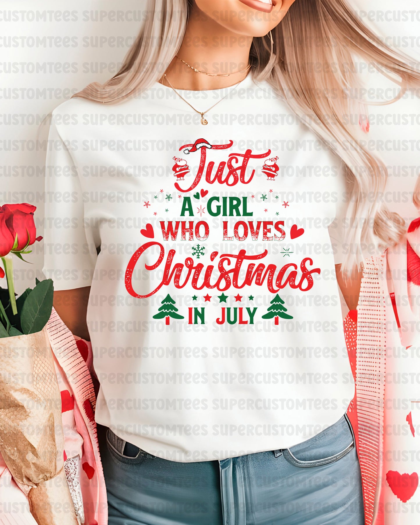 Just a Girl Who Loves Christmas In July Ready to Press