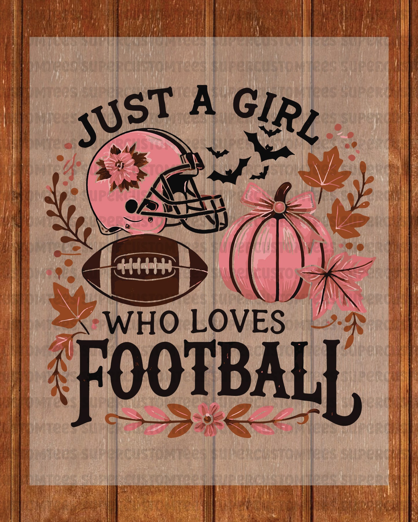 Just a Girl Who Loves Football Fall Heat Transfer