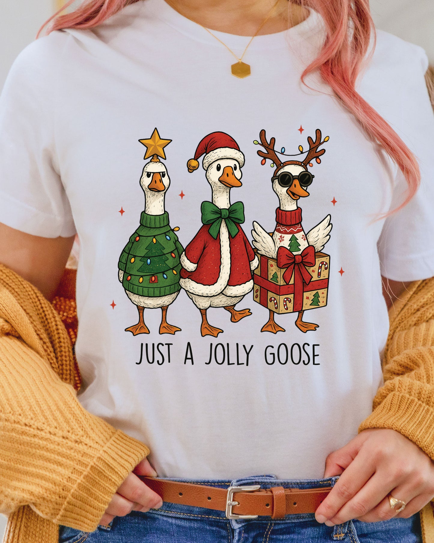 Just a Jolly Goose Christmas DTF Transfers