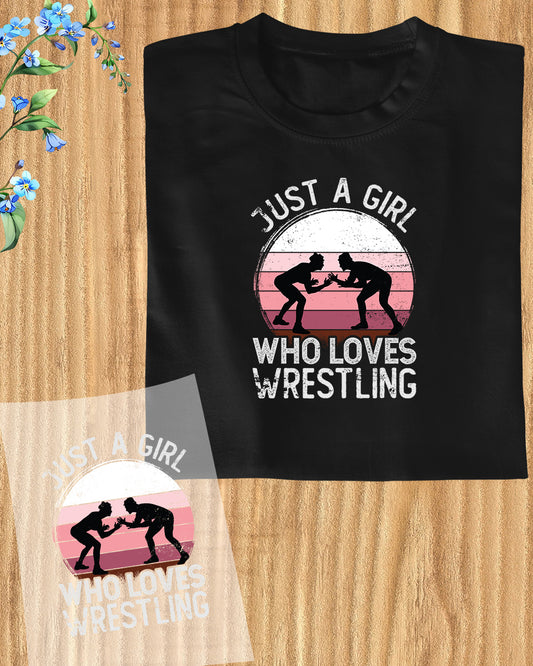Vintage Wrestling Girl DTF Transfer Film
