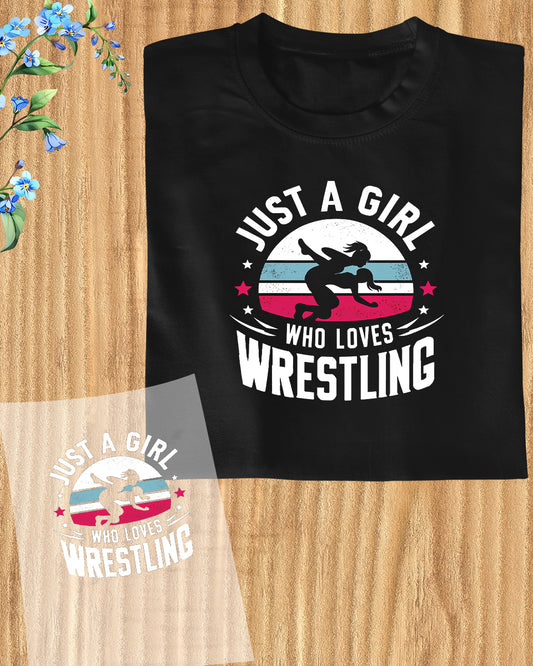 Trendy Wrestling Girl DTF Transfer Film