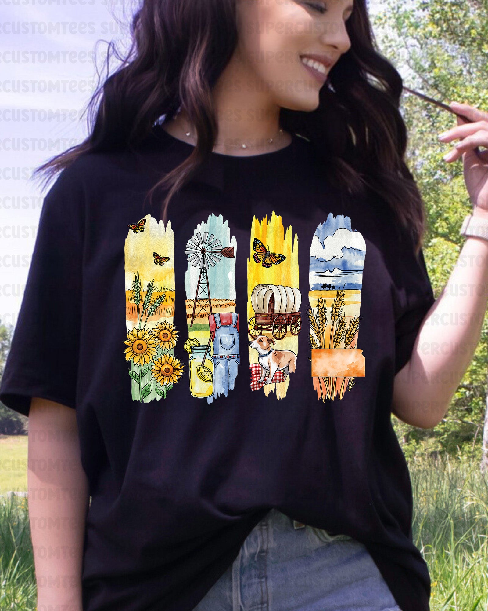 Kansas DTF Heat Transfer Ready to Press