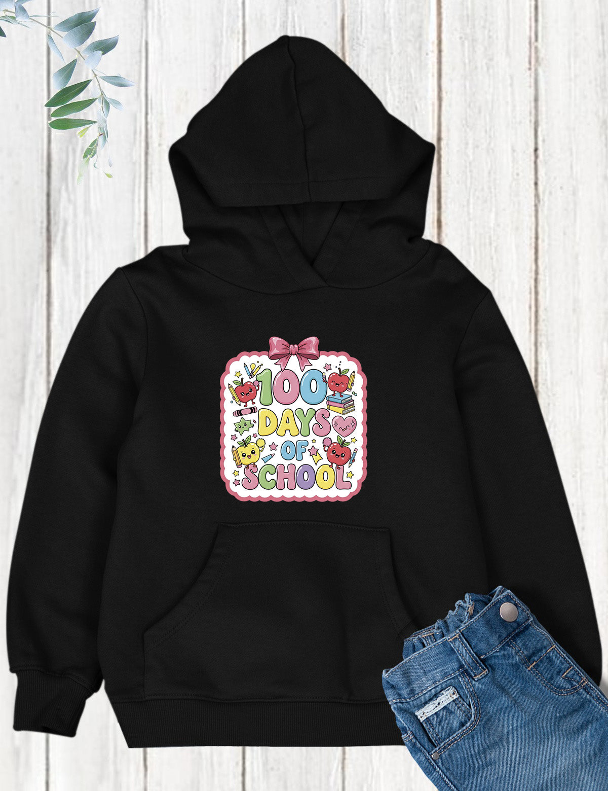 Kawaii Pastel 100 Days of School DTF Transfer, Ready to Press Heat Transfer for Shirts, Fun 100 Days of School Kids Design, UV Sticker