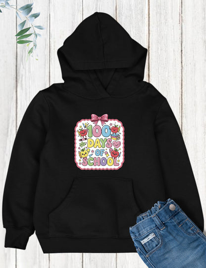 Kawaii Pastel 100 Days of School DTF Transfer, Ready to Press Heat Transfer for Shirts, Fun 100 Days of School Kids Design, UV Sticker