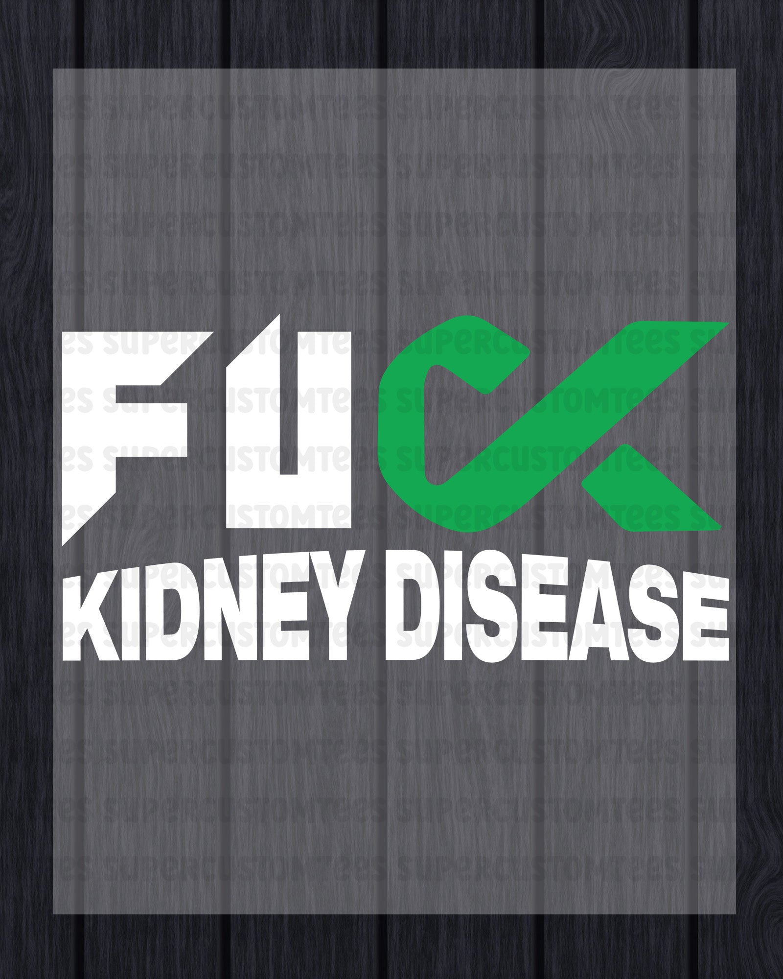 Kidney Disease Awareness Heat Transfer for Shirt