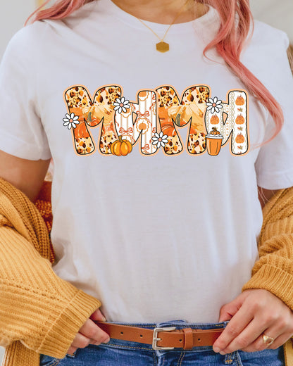 Fall Pumpkin Mama Leopard Pumpkin DTF Transfer