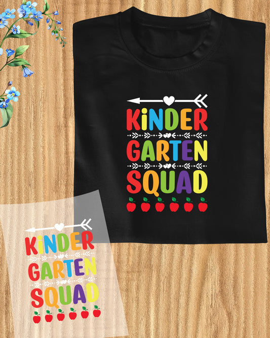 Kindergarten Squad Gift DTF Transfer Film