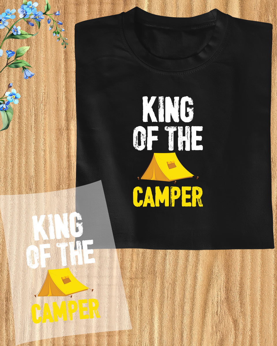 King of The Camper Trendy  DTF Transfer Film