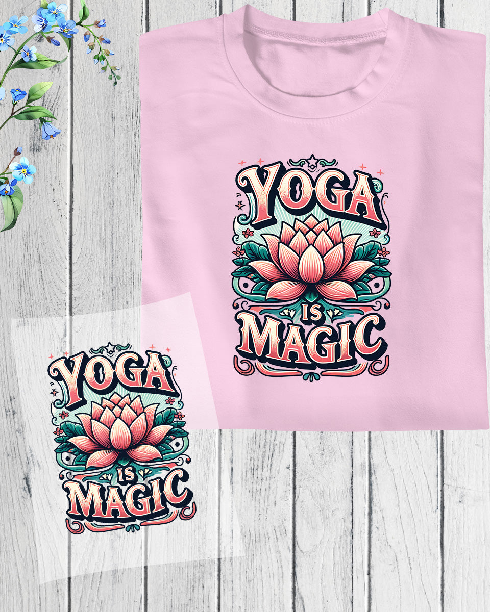 Yoga is Magic DTF Transfer Film