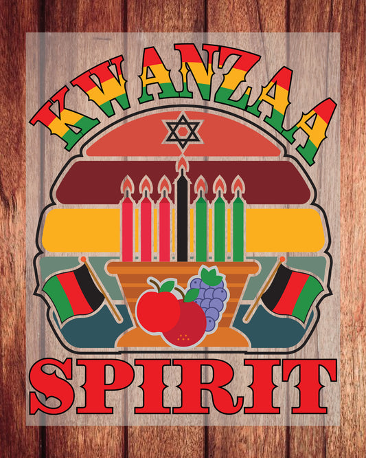 Kwanzaa Spirit DTF Transfer Film