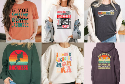 Lacrosse Funny DTF Transfer Premade Gangsheet