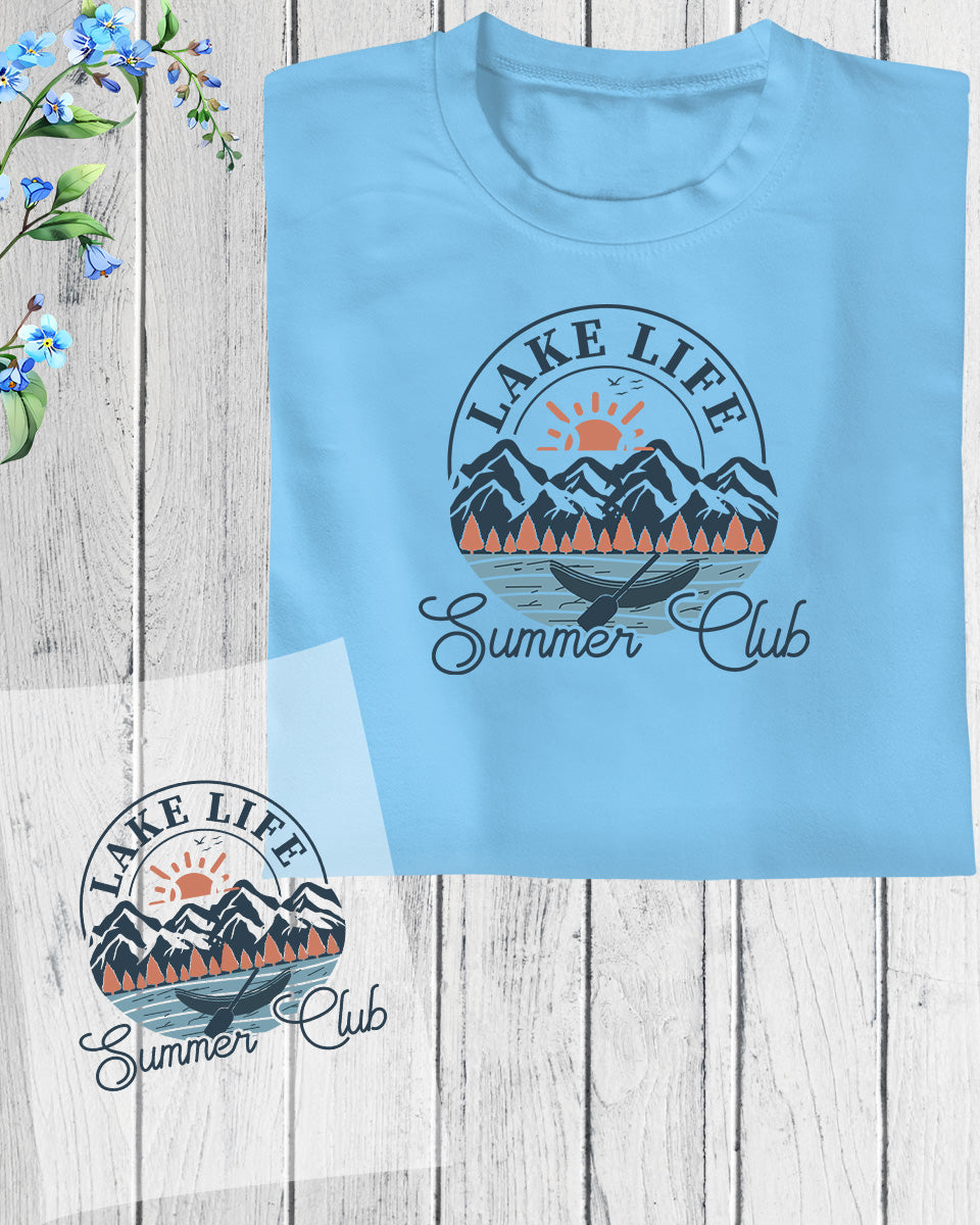 Lake Life Summer Club DTF Transfer Film
