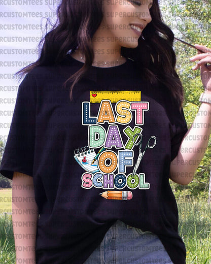 Last Day of School Iron on Transfers for Shirts