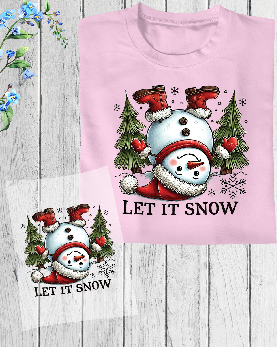 Let it Snow Christmas DTF Transfer Film