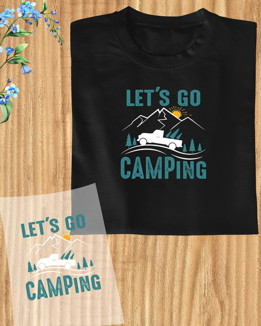 Let's Go Camping Trendy DTF Transfer Film