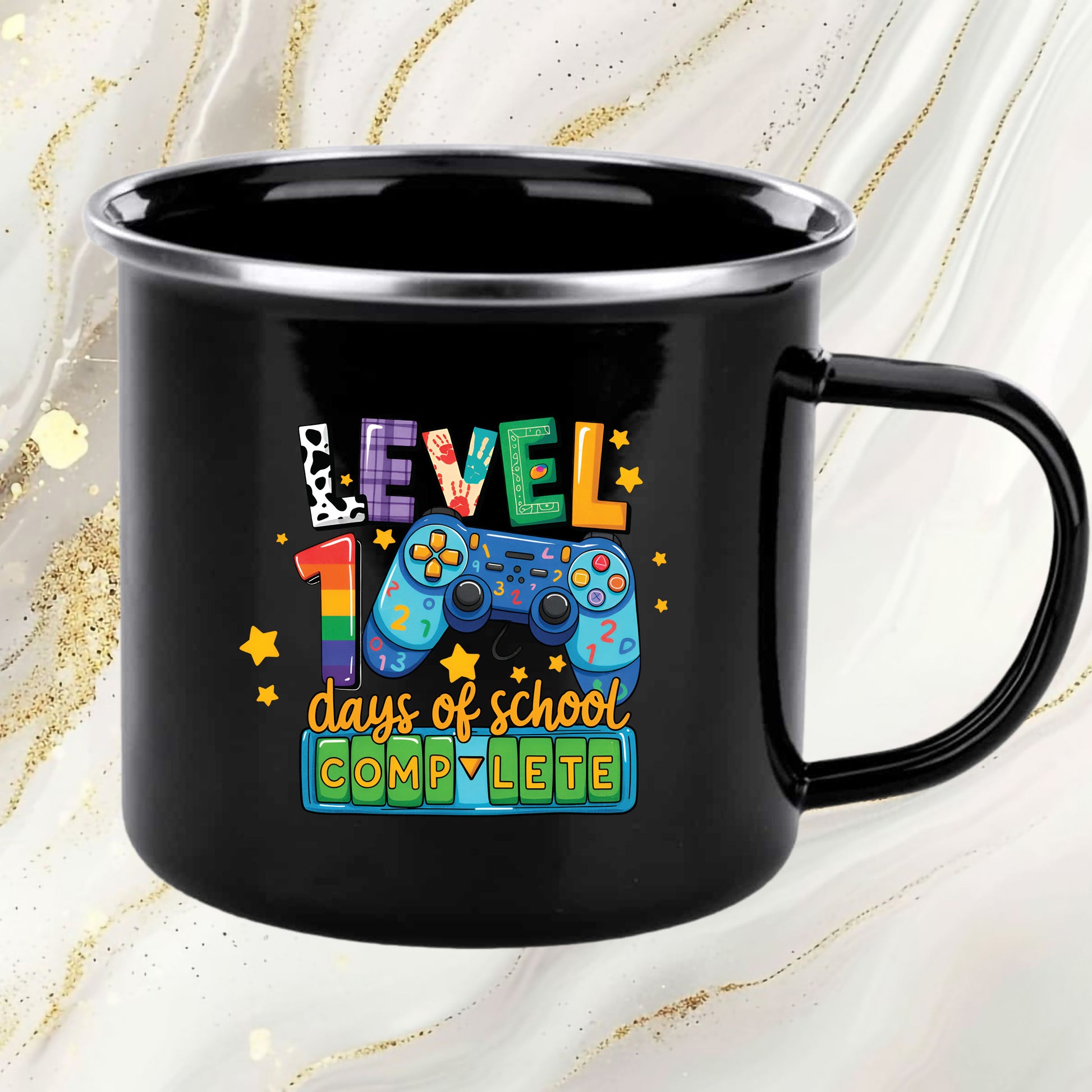Level 100 Days of School Complete DTF Transfer, Ready to Press Heat Transfer for Shirts, Fun 100 Days of School Design, UV Sticker