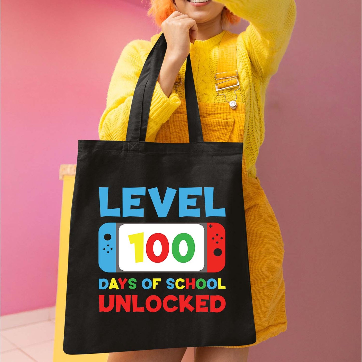 Level 100 Days of School Design DTF Transfer, Ready to Press Heat Transfer for Shirts, Fun 100 Days of School Design, UV Sticker