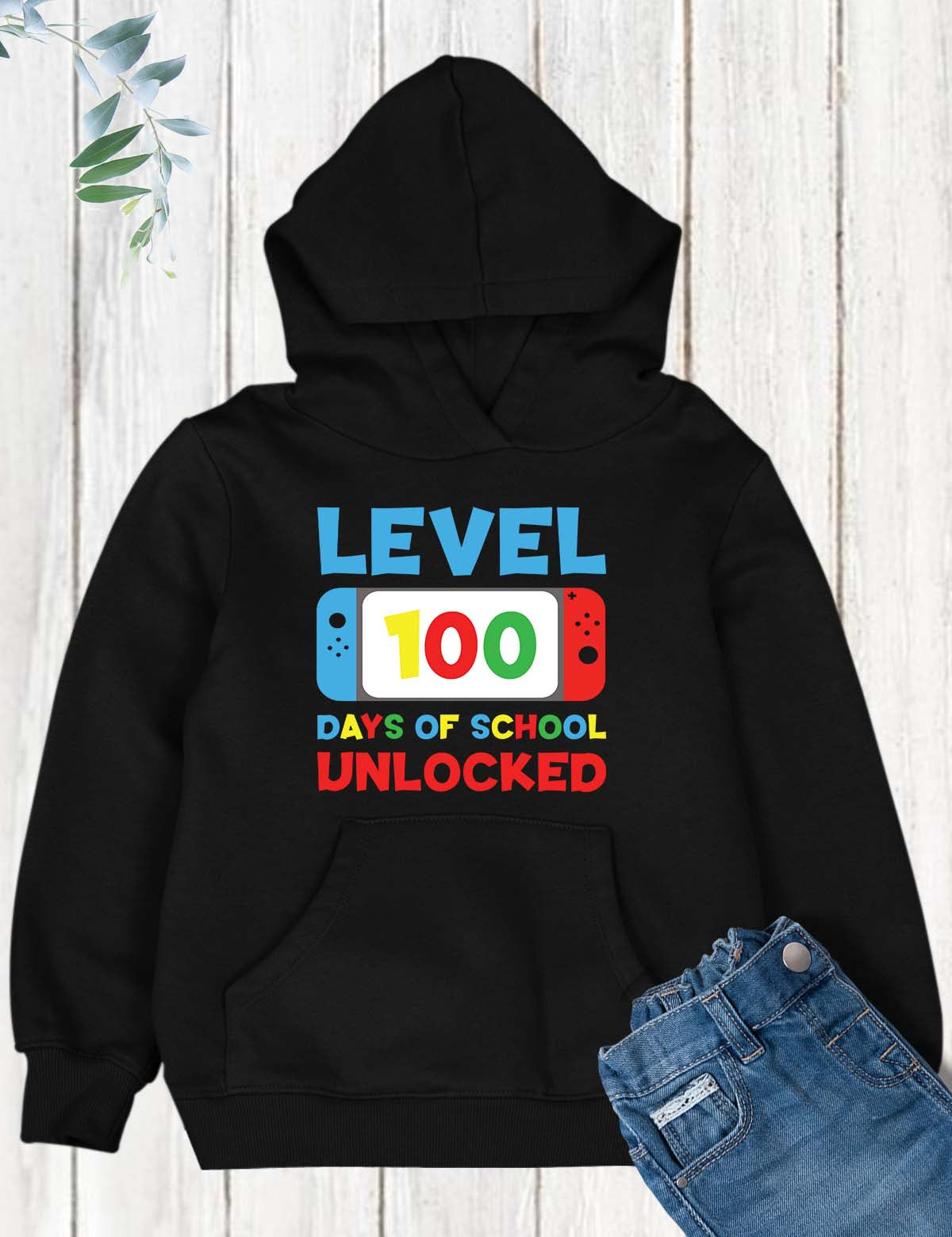 Level 100 Days of School Design DTF Transfer, Ready to Press Heat Transfer for Shirts, Fun 100 Days of School Design, UV Sticker