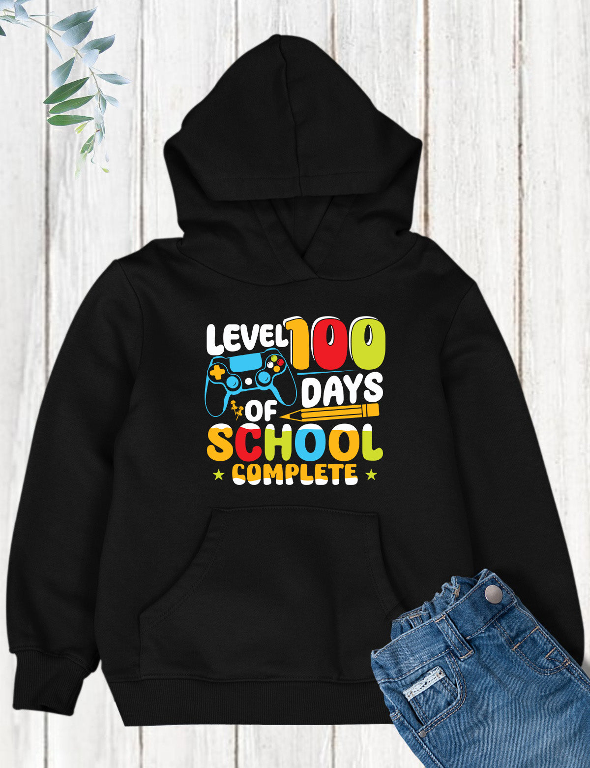 Level 100 Days of School Design DTF Transfer, Ready to Press Heat Transfer for Shirts, Fun 100 Days of School Design, UV Sticker