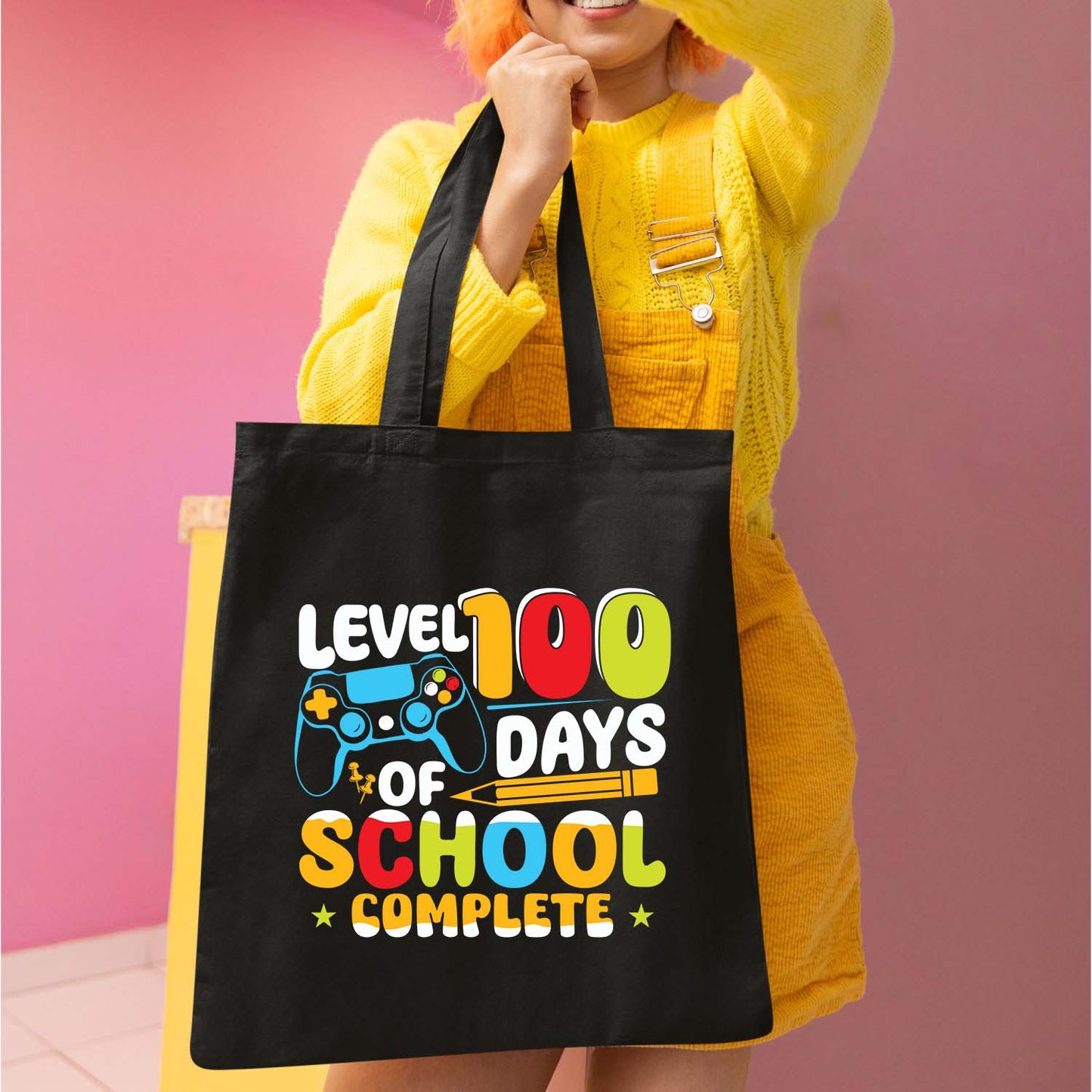 Level 100 Days of School Design DTF Transfer, Ready to Press Heat Transfer for Shirts, Fun 100 Days of School Design, UV Sticker