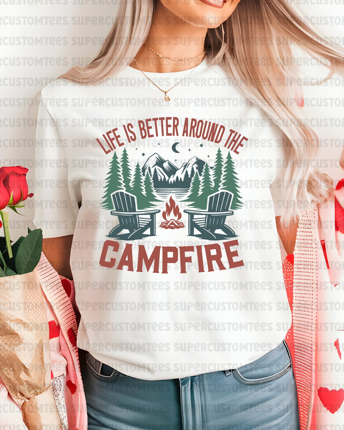 Life Is Better Around The Campfire DTF Transfer