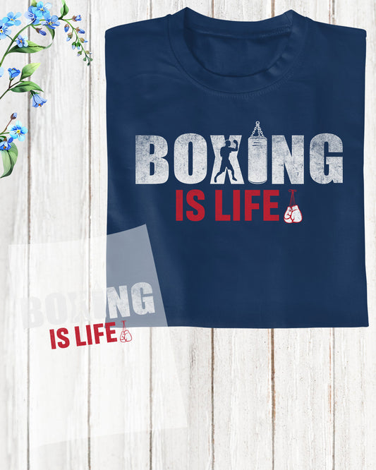 Mens Boxing Life DTF Transfer Film