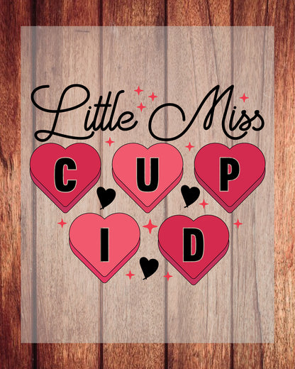 Little Miss Cupid DTF Transfer Film