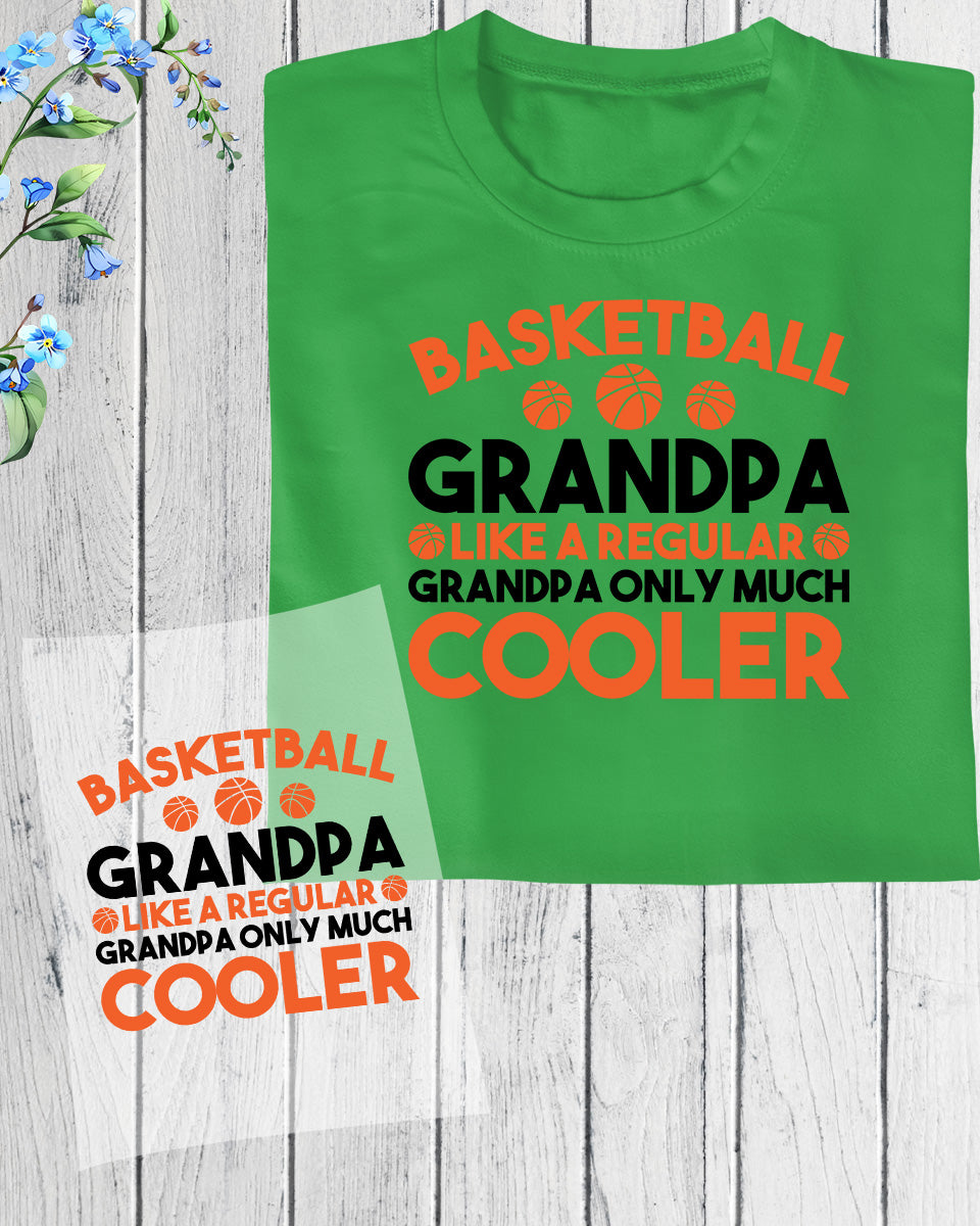 Basketball Grandpa DTF Transfer Film