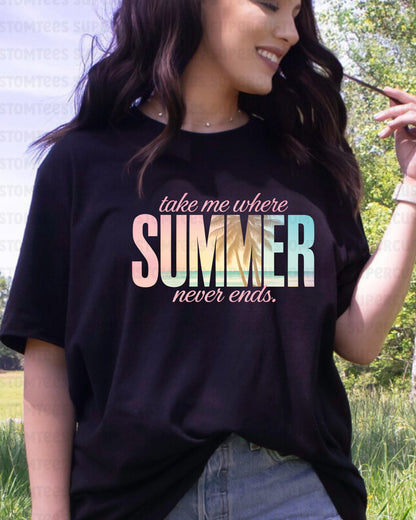 Where Summer Never Ends Heat Transfer for Shirts