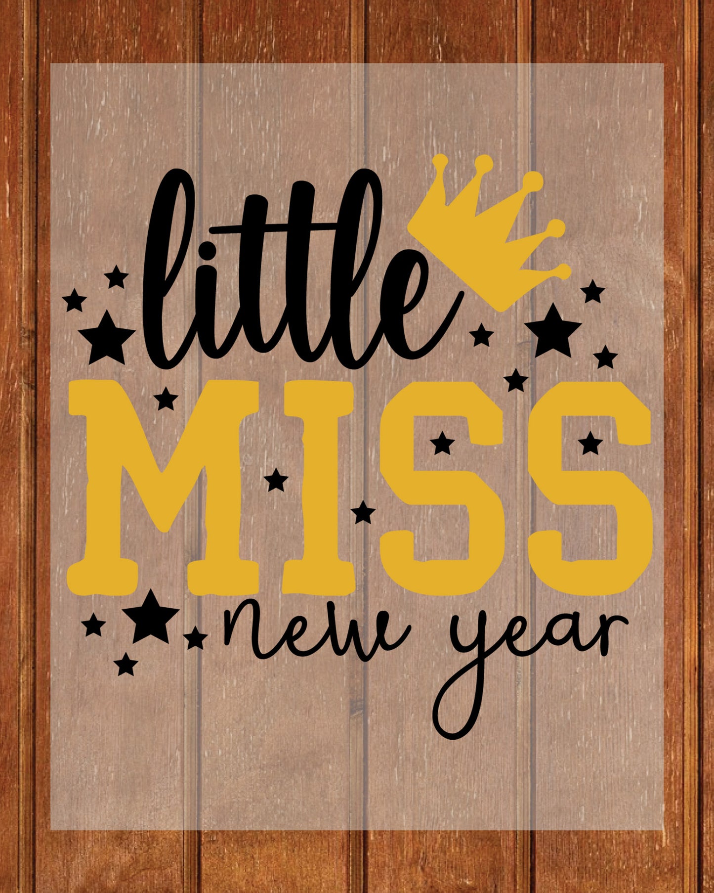 Little Miss New year Heat Transfer