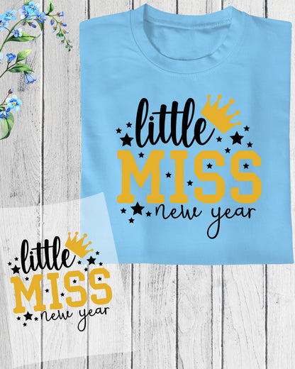 Little Miss New year Heat Transfer