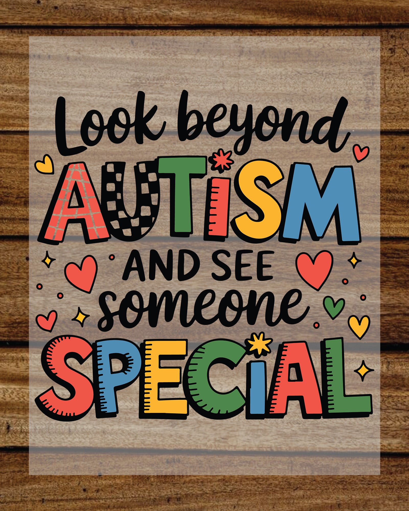 Look Beyond Autism and See Someone DTF Transfer