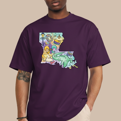 Louisiana Mardi Gras 2026 Sweatshirt New Orleans Crawfish Carnival Shirt for Family NOLA Festival Tees for Women Men and Kids Gifts
