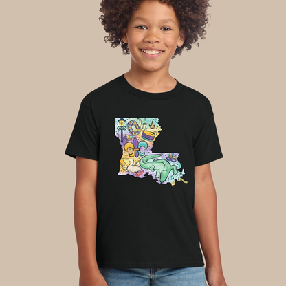 Louisiana Mardi Gras 2026 Sweatshirt New Orleans Crawfish Carnival Shirt for Family NOLA Festival Tees for Women Men and Kids Gifts