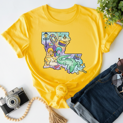 Louisiana Mardi Gras 2026 Sweatshirt New Orleans Crawfish Carnival Shirt for Family NOLA Festival Tees for Women Men and Kids Gifts