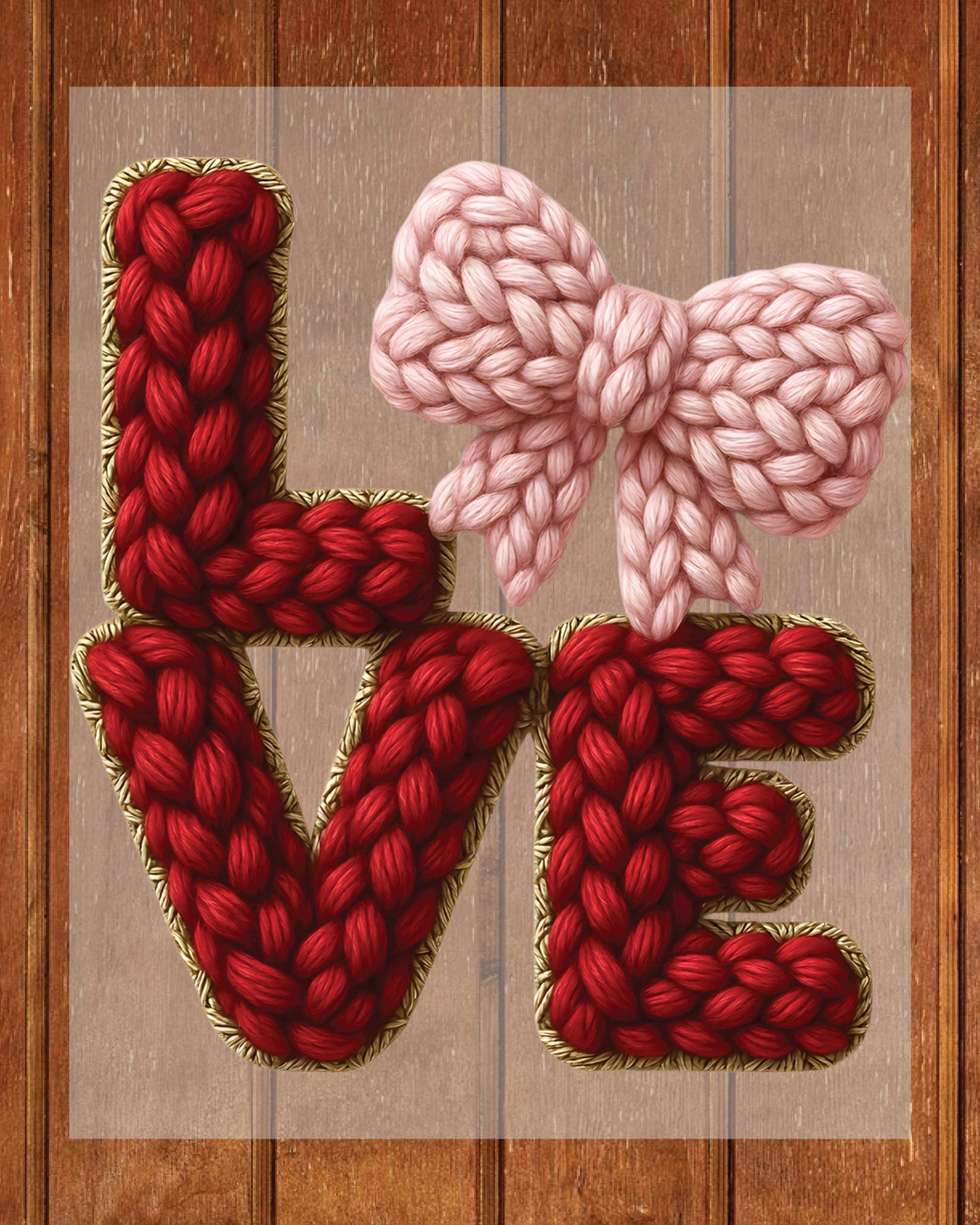 Love Crochet DTF Transfer Ready to Press