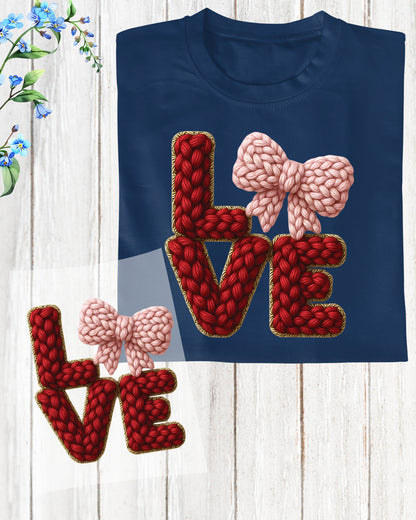 Love Crochet DTF Transfer Ready to Press