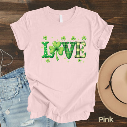 Love St Patrick’s Day Shirts Shamrock Sweatshirt Saint Patrick Party Tees Irish Green Sweater For Men Women Kids