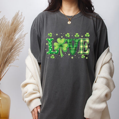Love St Patrick’s Day DTF Transfer ready to Press