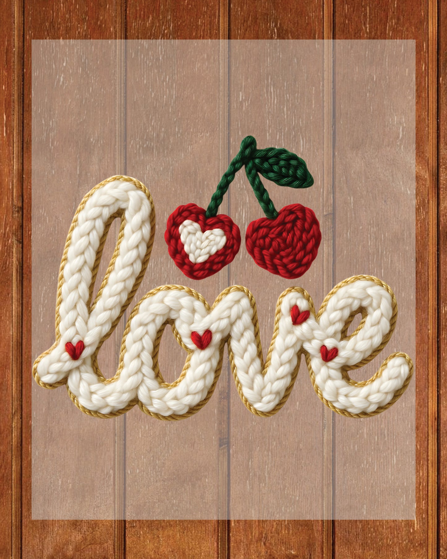 LOVE Valentine DTF Transfer Ready to Press