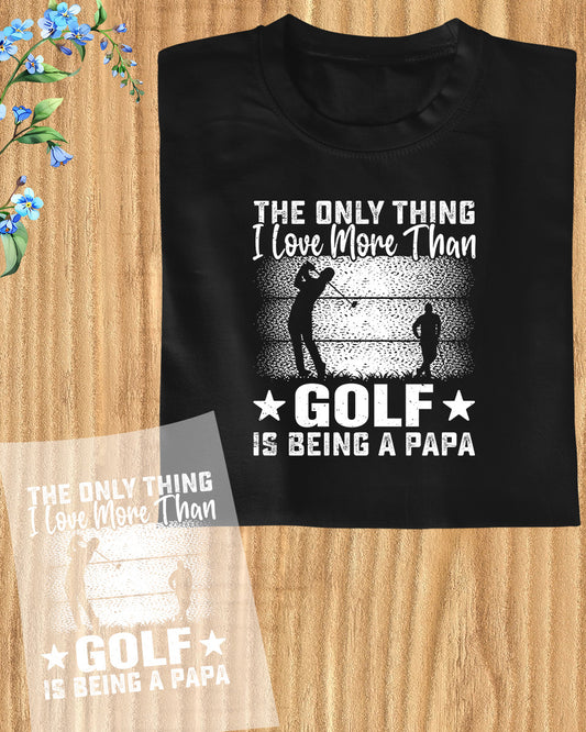 Golfing Papa Gift DTF Transfer Film
