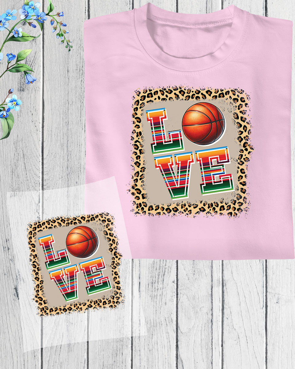 basketball leopard Print DTF Transfer Film