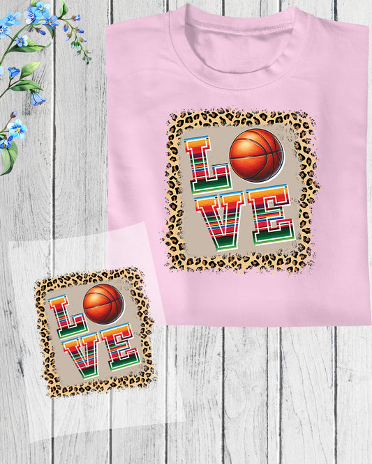 basketball leopard Print DTF Transfer Film