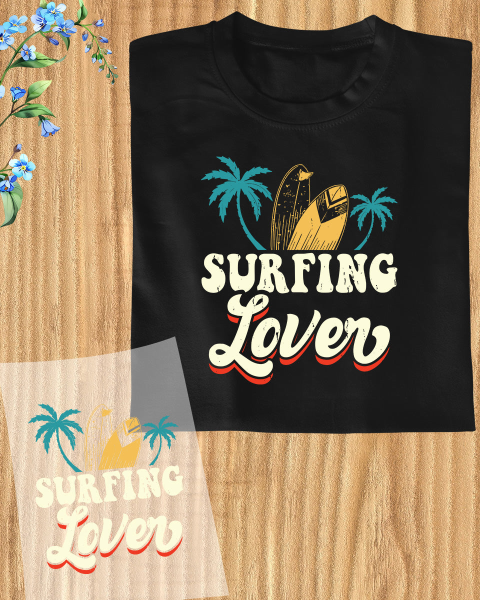 Surfing Lover Gift DTF Transfer Film